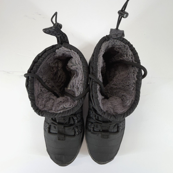 Nike Roshe Run Hi Women Size 9.5 Black Sneakerboots 615968-006 Faux Fur Winter - Picture 5 of 13